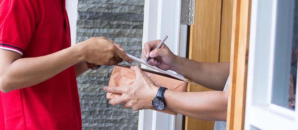 تحویل کالا درب منزل