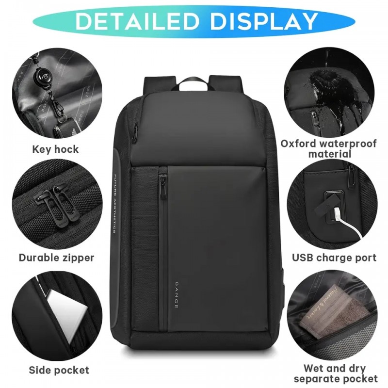 کوله پشتی لپ تاب bange کد BG-7663 - Image 13