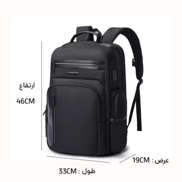 کوله پشتی ضد آب یو اس بی دار بنج مناسب تبلت و لپ تاپ تا 15.6 اینچ  BG-2602 - Image 9