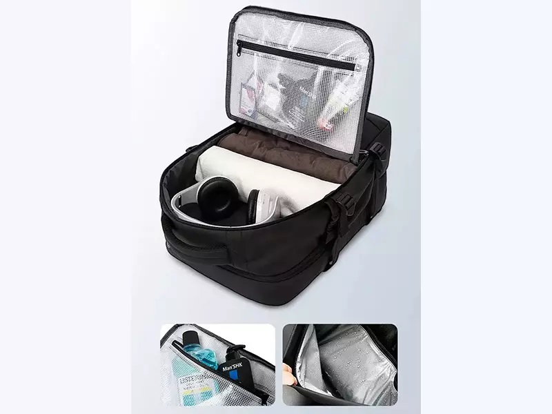 کوله پشتی لپ تاپ 15.6 اینچ یو اس بی دار بنج BG-2892 - Image 15