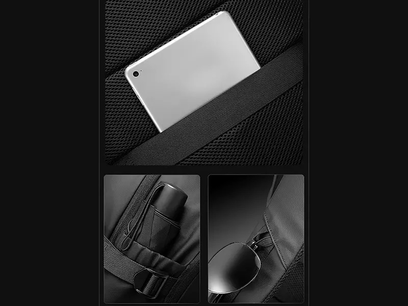 کوله پشتی لپ تاپ 15.6 اینچ یو اس بی دار بنج BG-2892 - Image 16