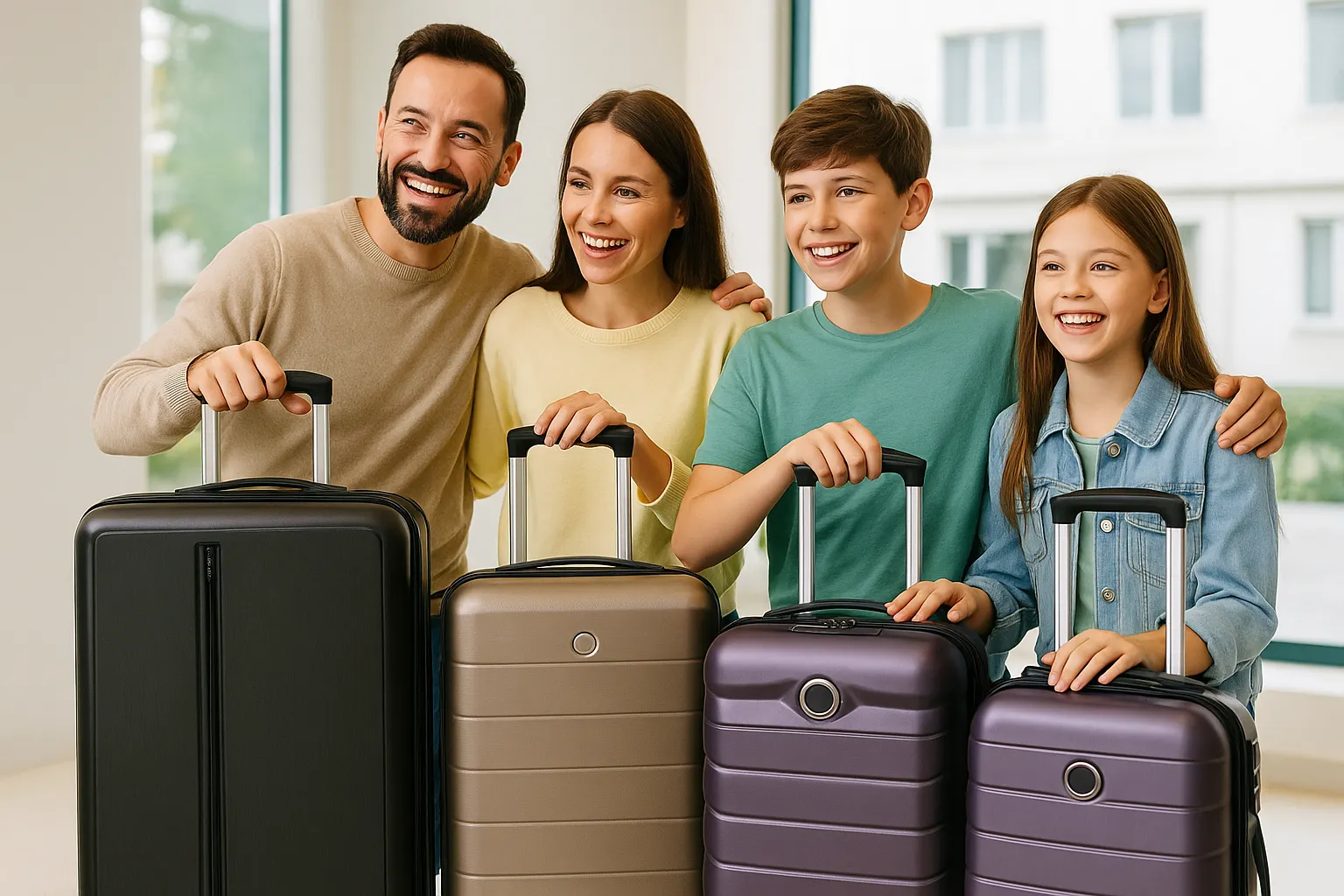 ChatGPT Image Sep 23, 2025, 03_42_31 PM (1) بهترین چمدانهای مسافرتی ۱۴۰۴ (۲۰۲۵) + راهنمای خرید کامل: سایز کابین، قفل TSA و برندهای اصل