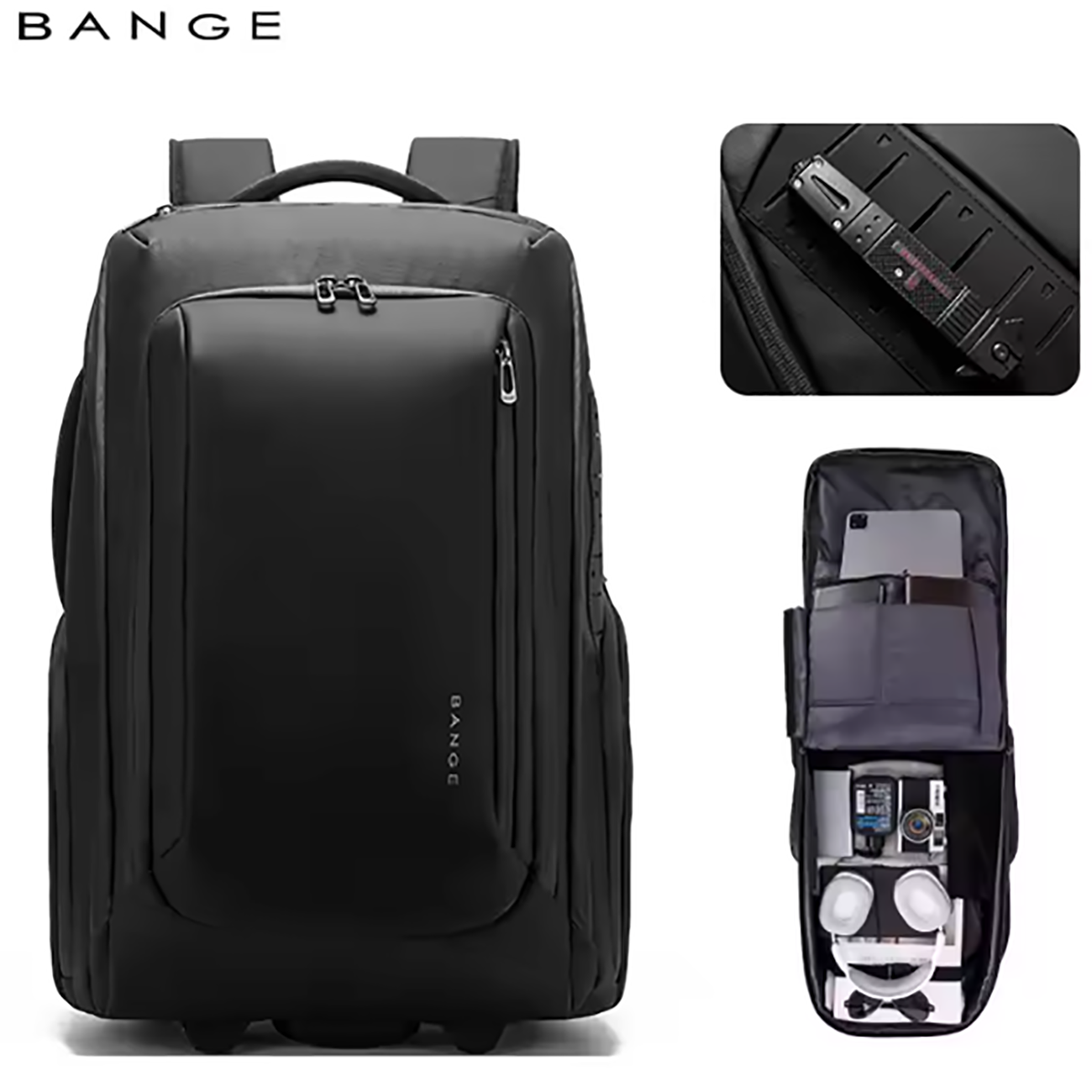 کوله پشتی مسافرتی چرخ دار 50 لیتری بنج BANGE BG-8079