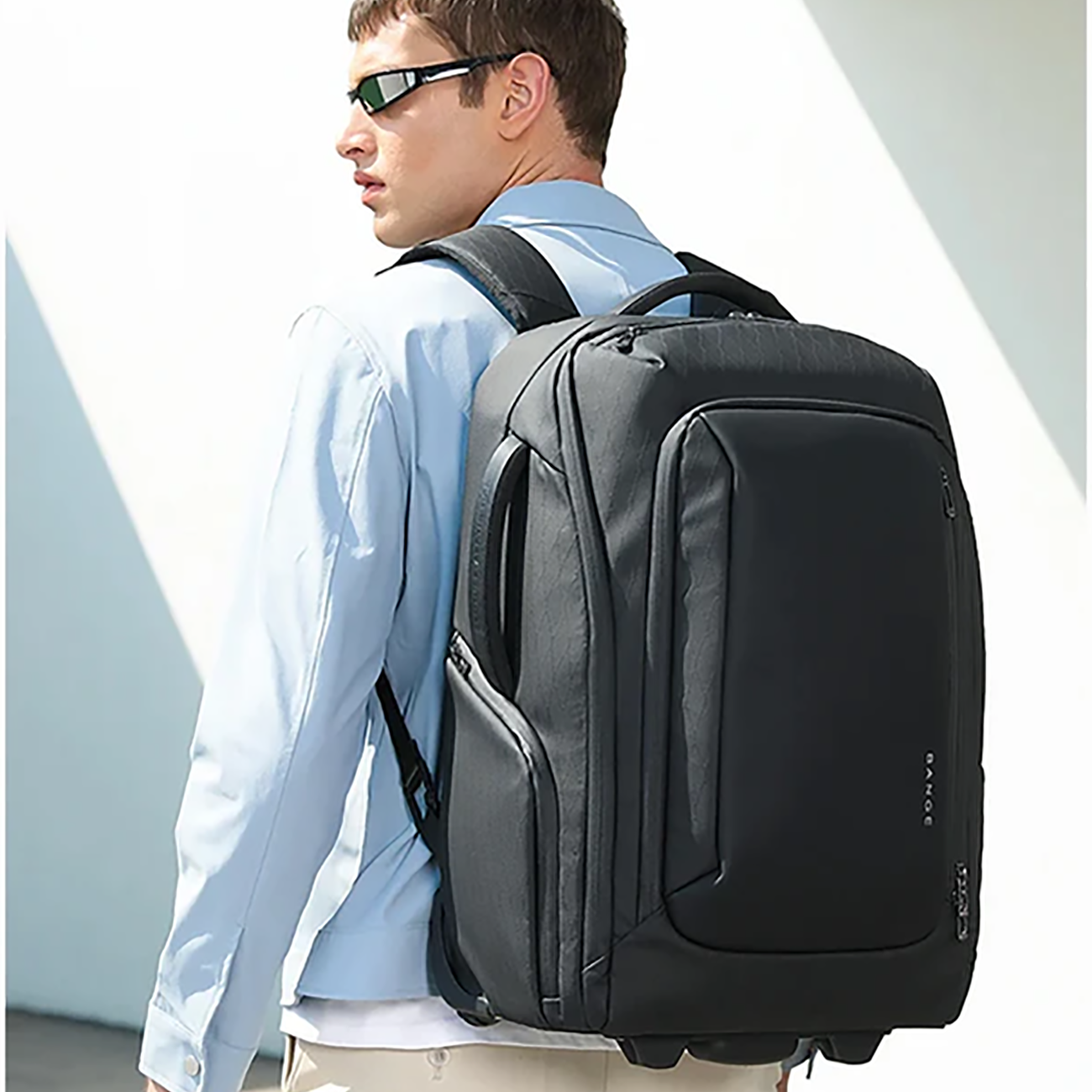 کوله پشتی مسافرتی چرخ دار 50 لیتری بنج BANGE BG-8079