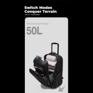 کوله پشتی مسافرتی چرخ دار 50 لیتری بنج BANGE BG-8079