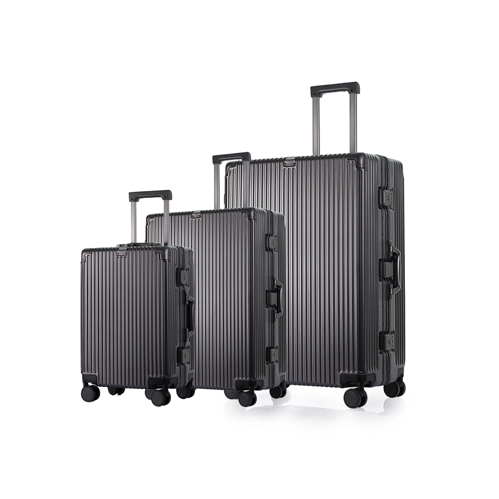 ست سه تکه چمدان هادایز مدل آلومینیوم با چرخهای سایلنت ۳۶۰ درجه و قفل چفتی TSA