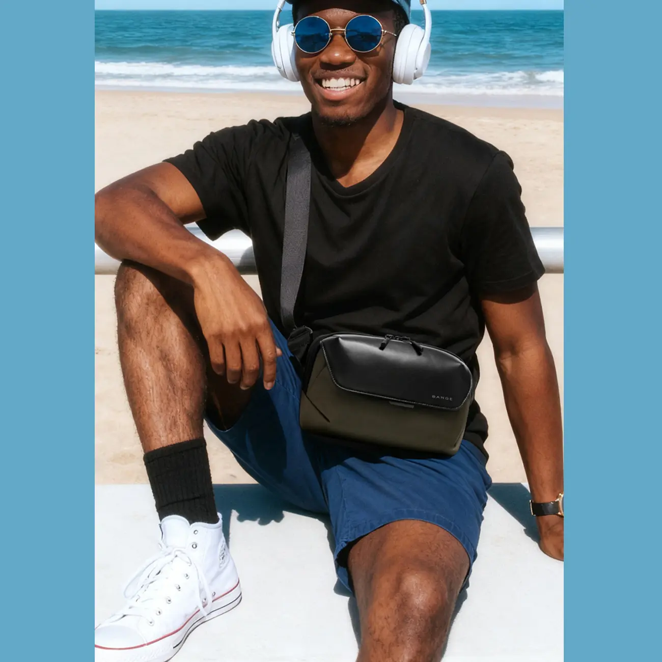 کیف دوشی و کیف دستی ضدآب و ضدسرقت بنج bange BG-8133